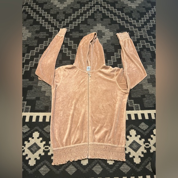 Juicy Couture Jackets & Blazers - Juicy Couture Tan Velvet Jacket